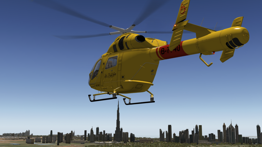 x-plane 10 "md-902" dubai一日游
